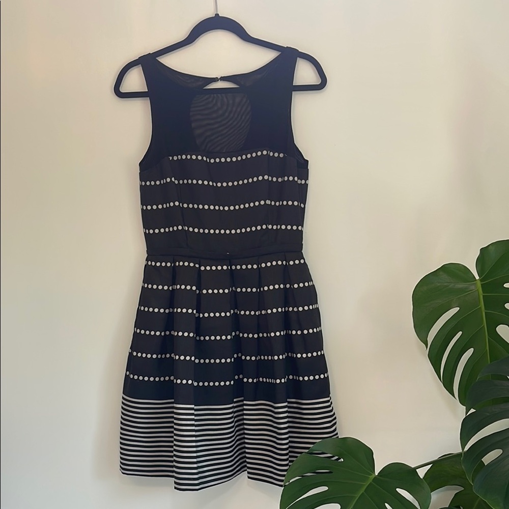 Black and White Striped Dress
